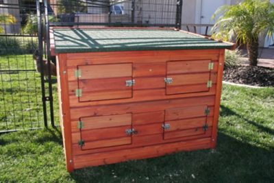 Image showing  Wood Chicken Coop Hutch, 4 Chicken Capacity