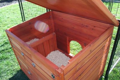 Image showing  Wood Chicken Coop Hutch, 4 Chicken Capacity