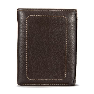 Image showing  Men's Pebble Leather Trifold Wallet