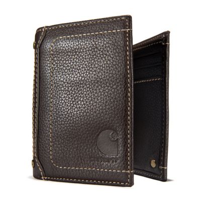Image showing  Men's Pebble Leather Trifold Wallet