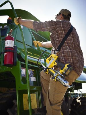 Image showing 8 th DEWALT 20V Lithium-Ion Grease Gun Kit with Battery, 4Ah, and Charger