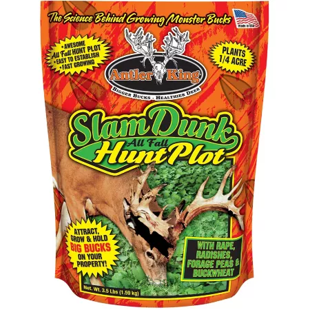 Antler King Slam Dunk Hunt Plot Seed Mix 3.5 lb Covers 1/2 Acre Food Plots