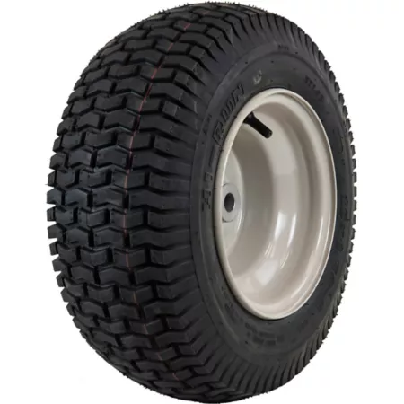 Hi-Run 16x6.50-8 SU12 Lawn and Garden Tire Set White Solid Wheel with 3/4" Bushing Mower Tires & Wheels