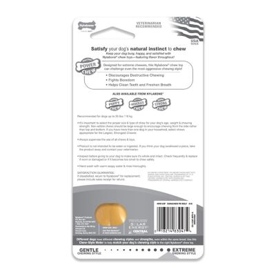 Image showing 8 th Nylabone Durachew Peanut Butter Wolf Pack