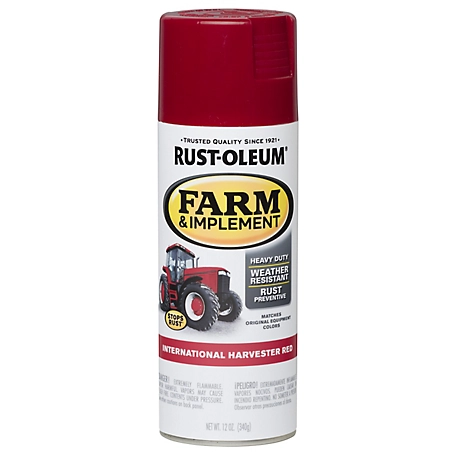 Rust-Oleum 12 oz. International Harvester Red Specialty Farm & Implement Spray Paint, Gloss
