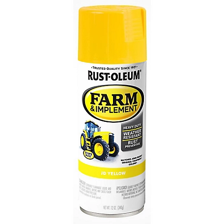 Rust-Oleum 12 oz. J.D. Yellow Specialty Farm & Implement Spray Paint, Gloss