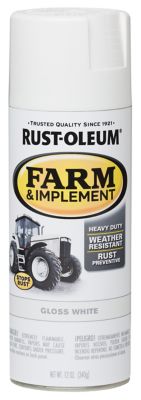 Rust-Oleum 12 oz. White Specialty Farm & Implement Spray Paint, Gloss