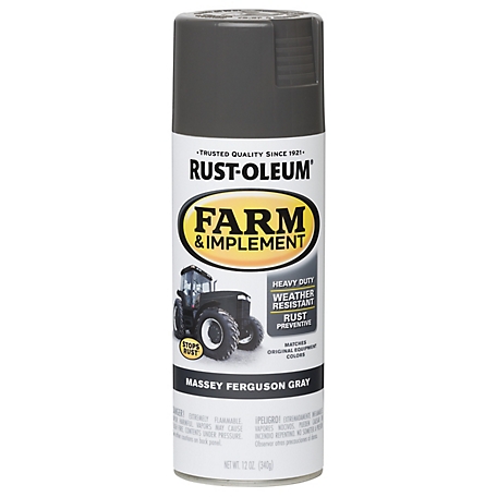 Rust-Oleum 12 oz. Massey Ferguson Gray Specialty Farm & Implement Spray Paint, Gloss