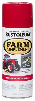 Rust-Oleum 12 oz. Massey Ferguson Red Specialty Farm & Implement Spray Paint, Gloss