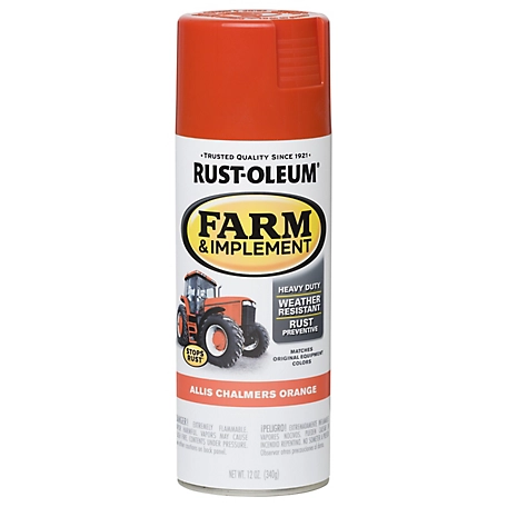 Rust-Oleum 12 oz. Allis Chalmers Orange Specialty Farm & Implement Spray Paint, Gloss