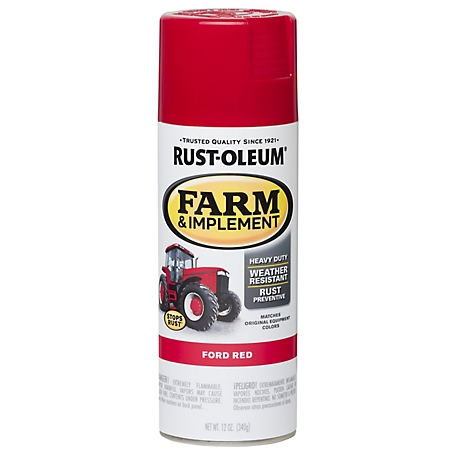 Rust-Oleum 12 oz. Ford Red Specialty Farm & Implement Spray Paint, Gloss