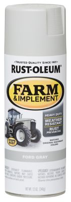 Rust-Oleum 12 oz. Ford Gray Specialty Farm & Implement Spray Paint, Gloss