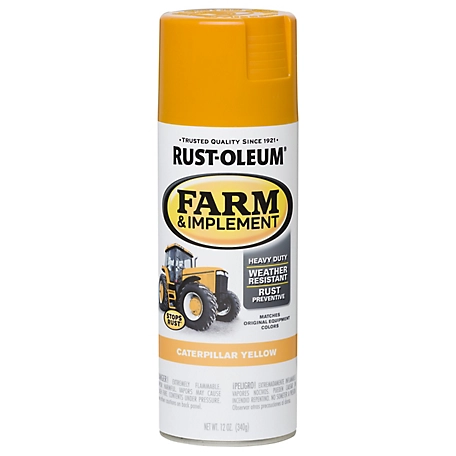 Rust-Oleum 12 oz. Caterpillar Yellow Specialty Farm & Implement Spray Paint, Gloss