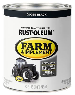 Rust-Oleum 1 qt. Black Specialty Farm & Implement Paint, Gloss