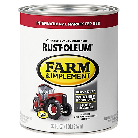 Rust-Oleum 1 qt. International Harvester Red Specialty Farm & Implement Paint, Gloss