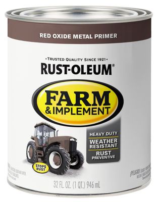 Rust-Oleum 1 qt. Red Oxide Metal Specialty Farm & Implement Primer, Flat