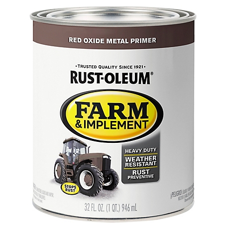 Rust-Oleum 1 qt. Red Oxide Metal Specialty Farm & Implement Primer, Flat