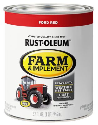 Rust-Oleum 1 qt. Ford Red Specialty Farm & Implement Paint, Gloss