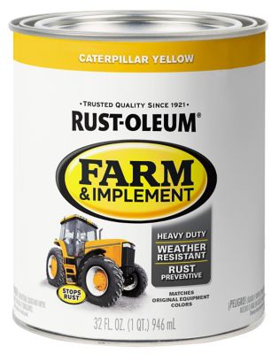 Rust-Oleum 1 qt. Caterpillar Yellow Specialty Farm & Implement Paint, Gloss