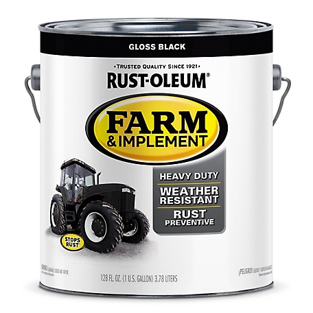 Rust-Oleum 1 gal. Black Specialty Farm & Implement Paint, Gloss