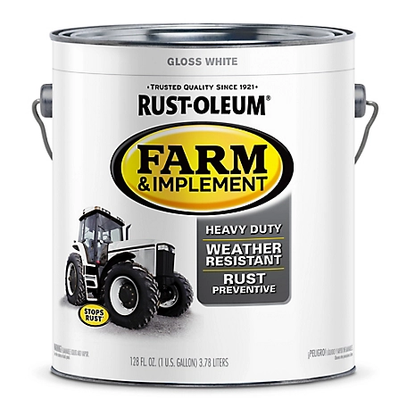 Rust-Oleum 1 gal. White Specialty Farm & Implement Paint, Gloss