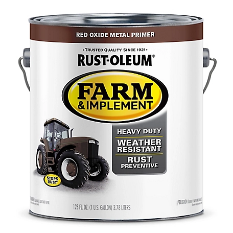 Rust-Oleum 1 gal. Red Oxide Metal Specialty Farm & Implement Paint Primer, Flat
