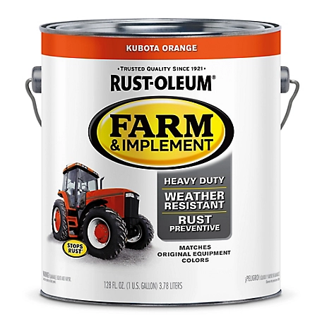 Rust-Oleum 1 gal. Kubota Orange Specialty Farm & Implement Paint, Gloss