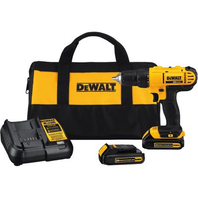 DeWALT DCD771C2 20V MAX Lithium Compact Drill/Driver Kit 1/2 in. Chuck