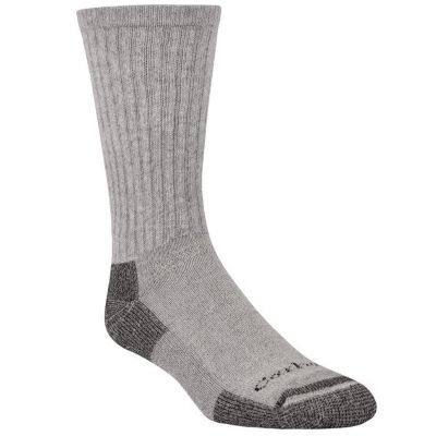 Carhartt Men S All Season Cotton Crew Socks Pack Of 3 A62 3 Gry At Tractor Supply Co