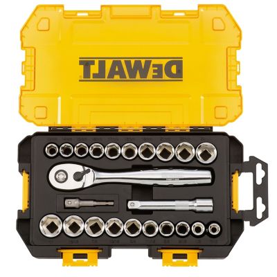 DeWALT DWMT73813 1 2 in. Drive SAE Metric Combination Socket Set