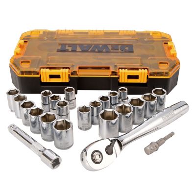 Image showing  1/2 in. Drive SAE/Metric Combination Socket Set, 23 pc.