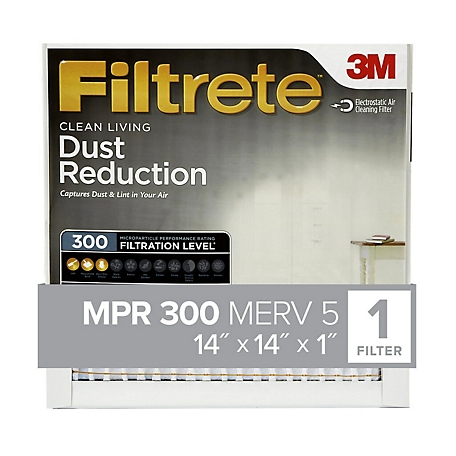 3M Filtrete Basic Dust Filter, 14 in. x 14 in. x 1 in.