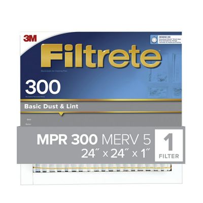 3M Filtrete Basic Dust Filter, 24 in. x 24 in. x 1 in.