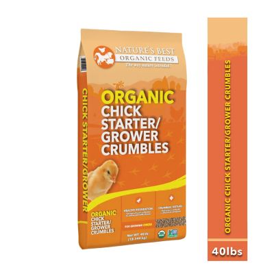 Nature's Best Organic Chick Starter/Grower Crumbles, 40 lb.