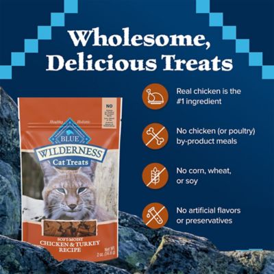 Image showing 5 th Blue Buffalo Wilderness Chicken and Turkey Flavor Cat Treats, 2 oz.