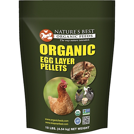 Nature's Best Organic Egg Layer Chicken Feed Pellets, 10 lb.