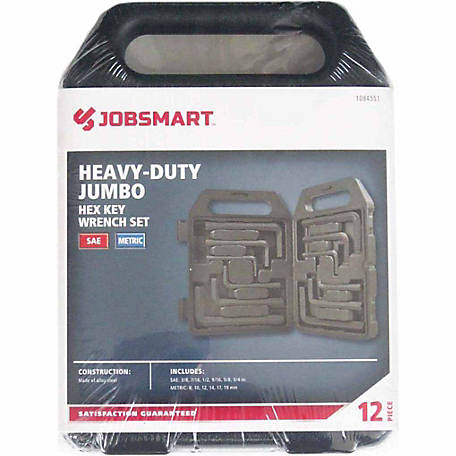 JobSmart 12 pc. Heavy-Duty Jumbo Hex Key Set