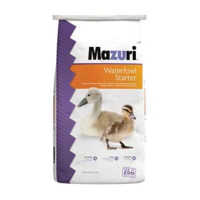 Mazuri Waterfowl Starter Duckling and Gosling Feed, 25 lb. Bag