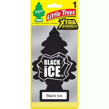 Little Trees Black Ice Scented Extra Strong Car Air Freshener Automotive Air Fresheners