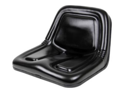 Image showing  14 in. Deluxe High-Back Steel Pan Tractor Seat, Black