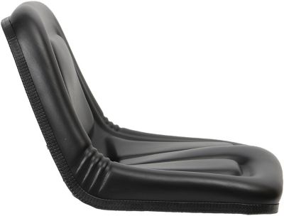 Image showing  14 in. Deluxe High-Back Steel Pan Tractor Seat, Black