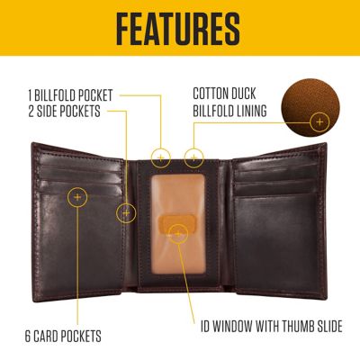 Image showing  Men's Oil Tan Leather Trifold Wallet