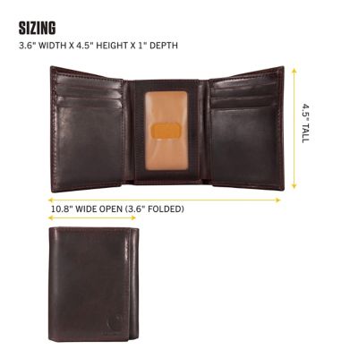 Image showing  Men's Oil Tan Leather Trifold Wallet