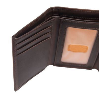 Image showing 5 th Carhartt Men's Oil Tan Leather Trifold Wallet