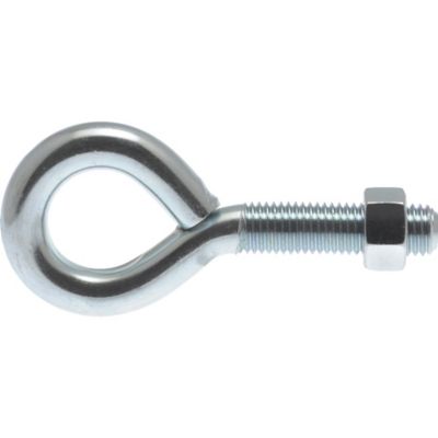 Hillman Hardware Essentials Eye Bolt with Hex Nut Zinc (3/4-10 x 6 in.)