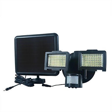 Nature Power 120-LED Integrated Dual Head Solar Motion-Activated Security Light