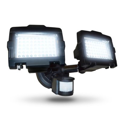 Image showing  120-LED Integrated Dual-Head Solar Motion-Activated Security Light