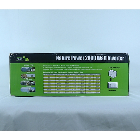 Nature Power 38320 Pure Sine Wave Inverter 2000-Watt