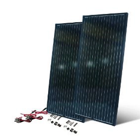 Nature Power 330W 12V Monocrystalline Solar-Powered Battery Charger, 50262