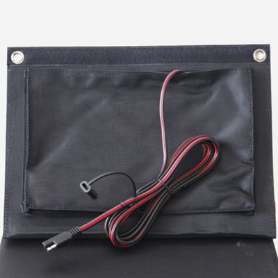 Image showing  80W Folding Monocrystalline Solar Panel with Laptop Charger Adapters